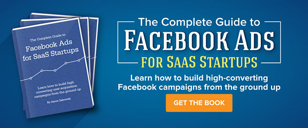 Facebook Ads SaaS Startups Book