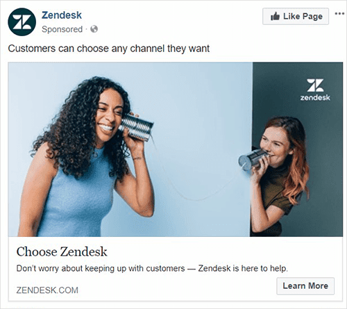Saas Facebook Ads - Zendesk