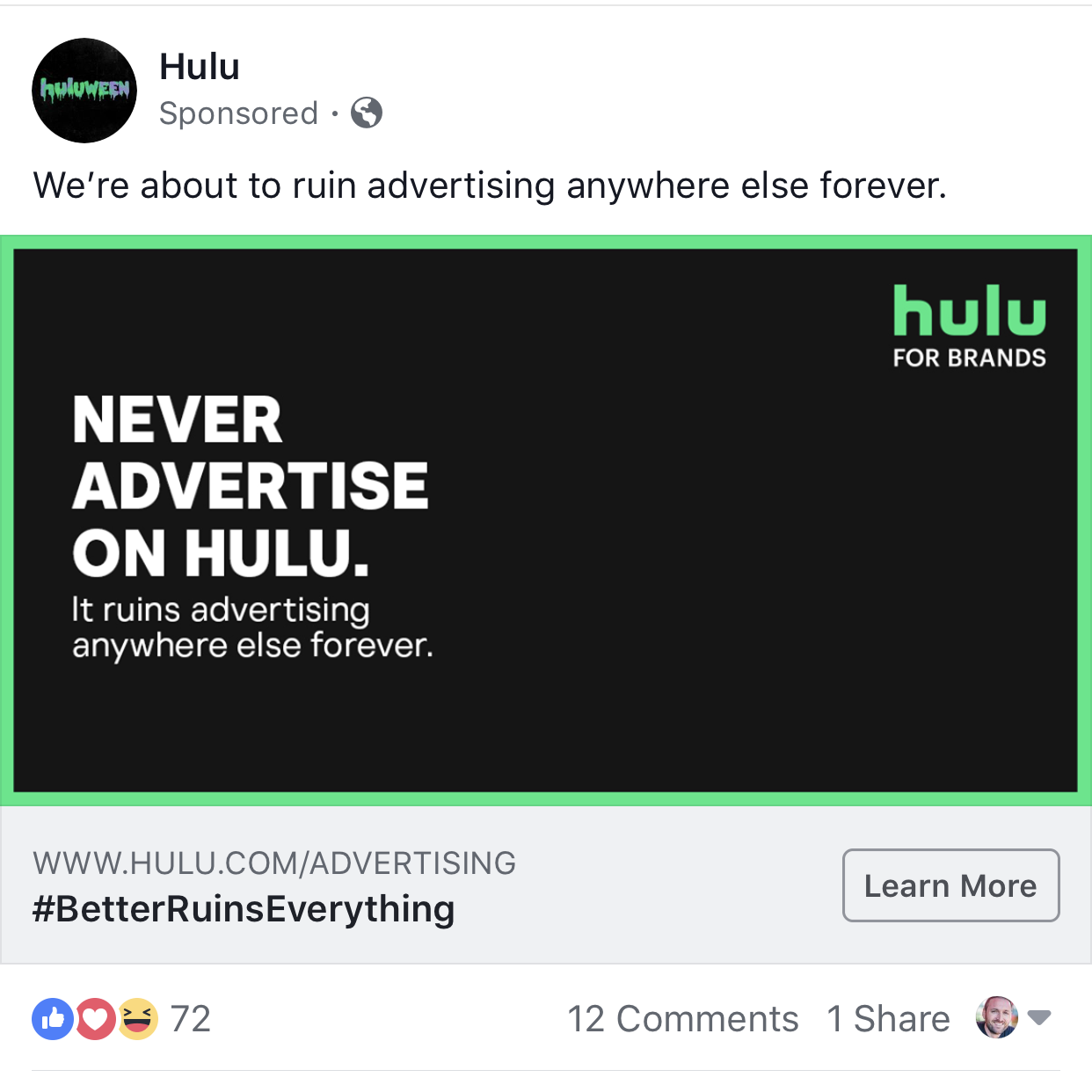 Saas Facebook Ads - Hulu