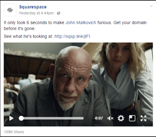 Saas Facebook Ads - Squarespace